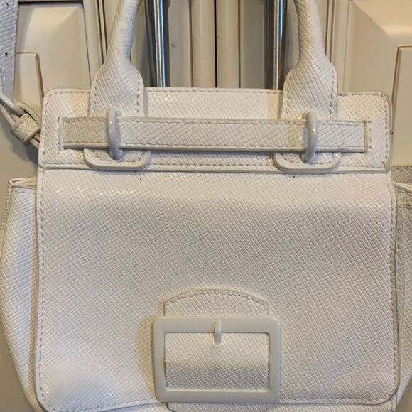 TARGET For A New Day Small White Buckle Purse With Strap - Picture 2 of 5